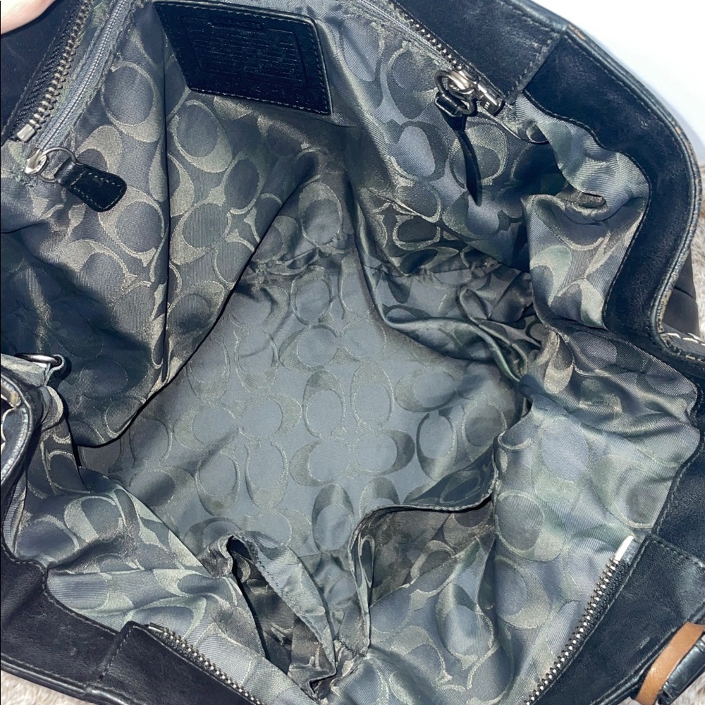 Vintage Coach ‘Hamptons’ Leather Carryall Tote - Picture 14 of 16